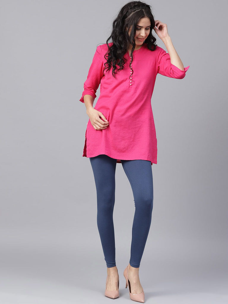 Buy Jaipur Kurti Women Regular Fit Leggings(JKLG5014_Blue_S) at Amazon.in
